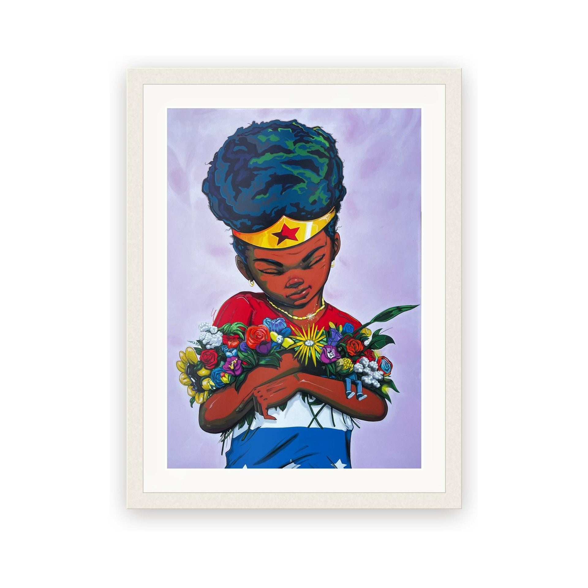 Girl with Flowers