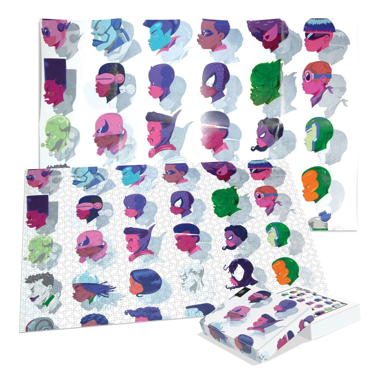 Hebru Brantley New Mythos jigsaw puzzle with packaging and art reference poster